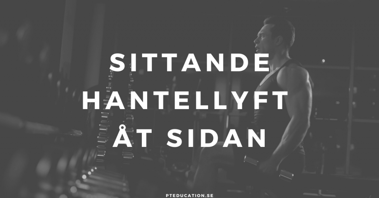 Sittande hantellyft åt sidan